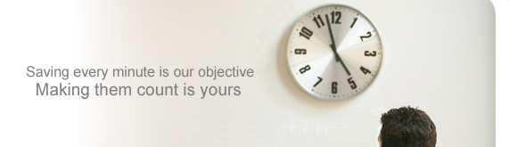 Saving every minute is our objective, making them count is yours.